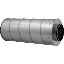 Kruhový tlumič hluku s izolací 50 mm - průměr 80 mm, délka 900 mm